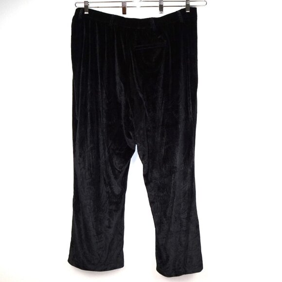 Dex Plus Velvet Pants Women's Plus Size 3X Black Paisley Textured - Picture 6 of 11